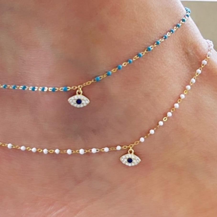 Dre Evil Eye Anklet